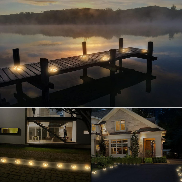 Solar powered store dock lights